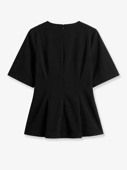 Toteme Tailored cotton top - Black