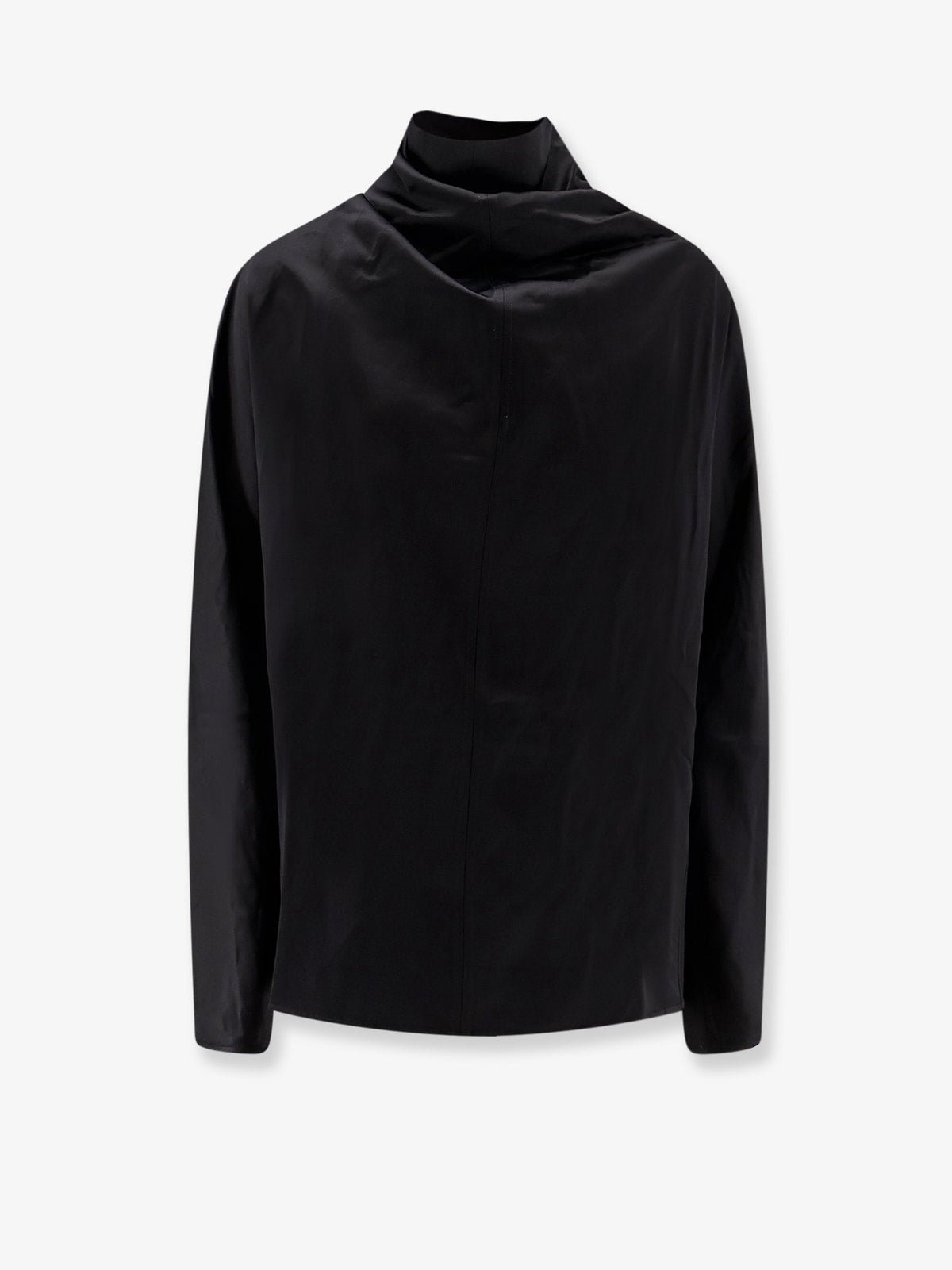 Toteme Cowl Neck viscose and linen shirt - Black