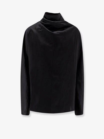 Toteme Cowl Neck Viscose And Linen Shirt