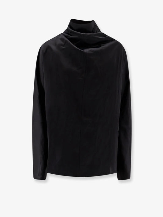 Toteme Cowl Neck Viscose And Linen Shirt