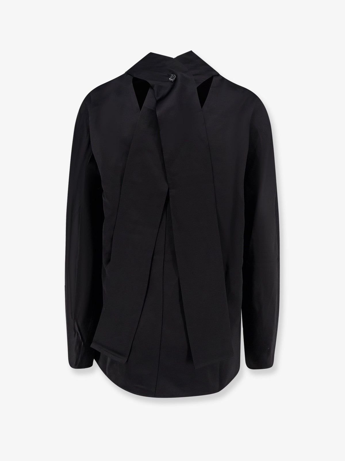 Toteme Cowl Neck viscose and linen shirt - Black