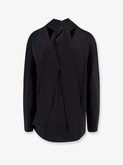 Toteme Cowl Neck Viscose And Linen Shirt