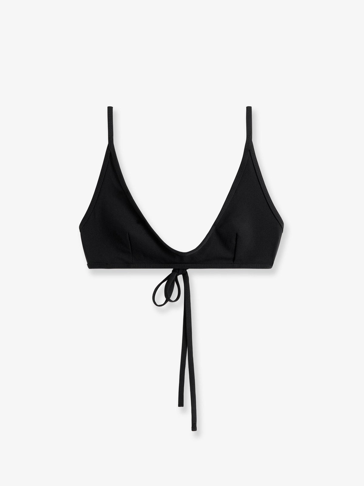 Toteme Nylon bikini top - Black
