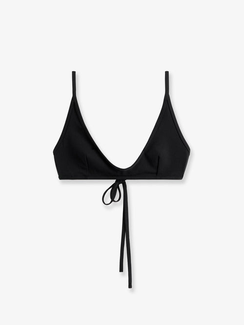 Toteme Nylon bikini top - Black