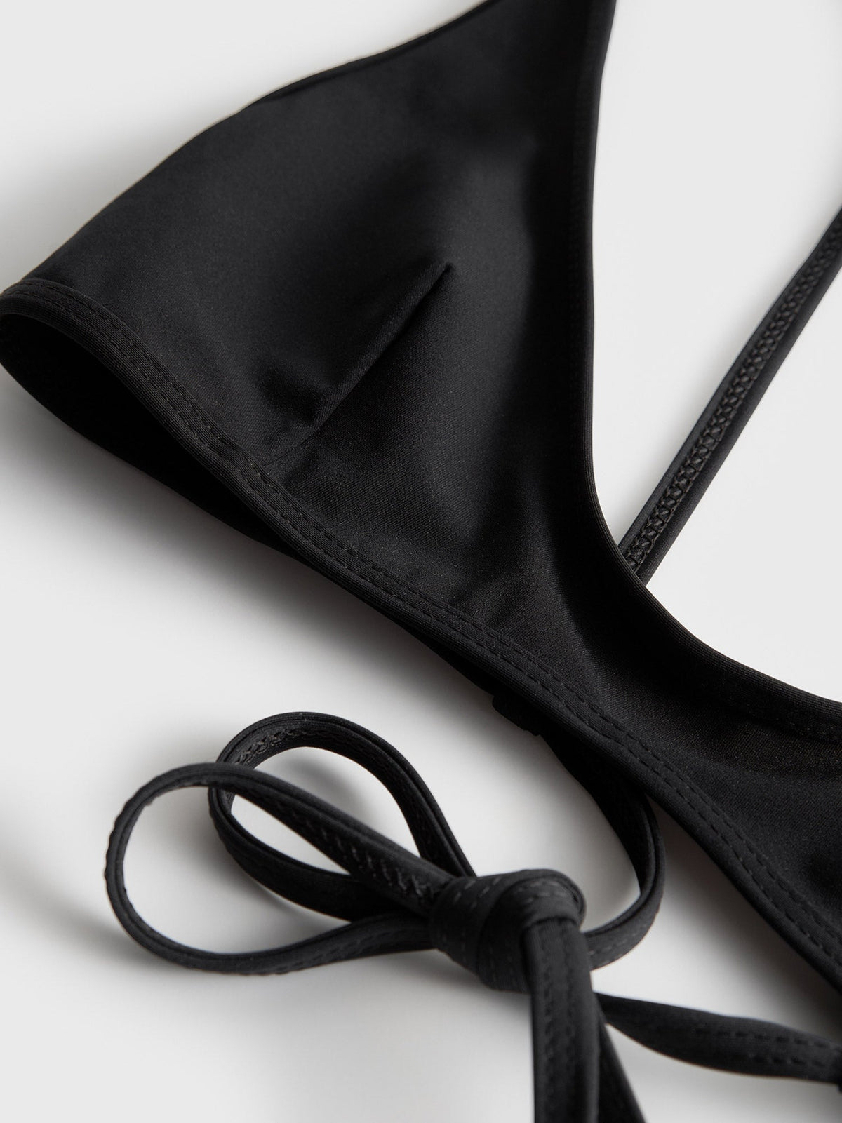 Toteme Nylon bikini top - Black