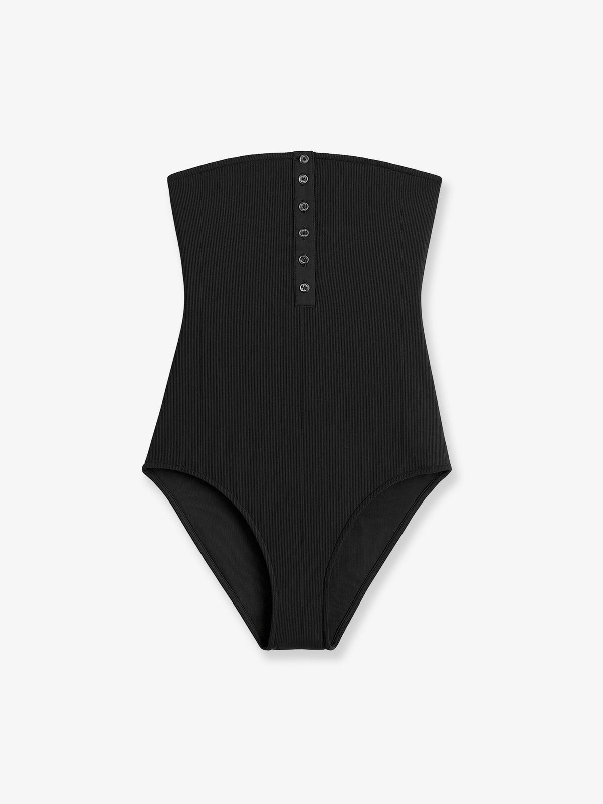 Toteme One-piece swimsuit with ribbed knit - Black