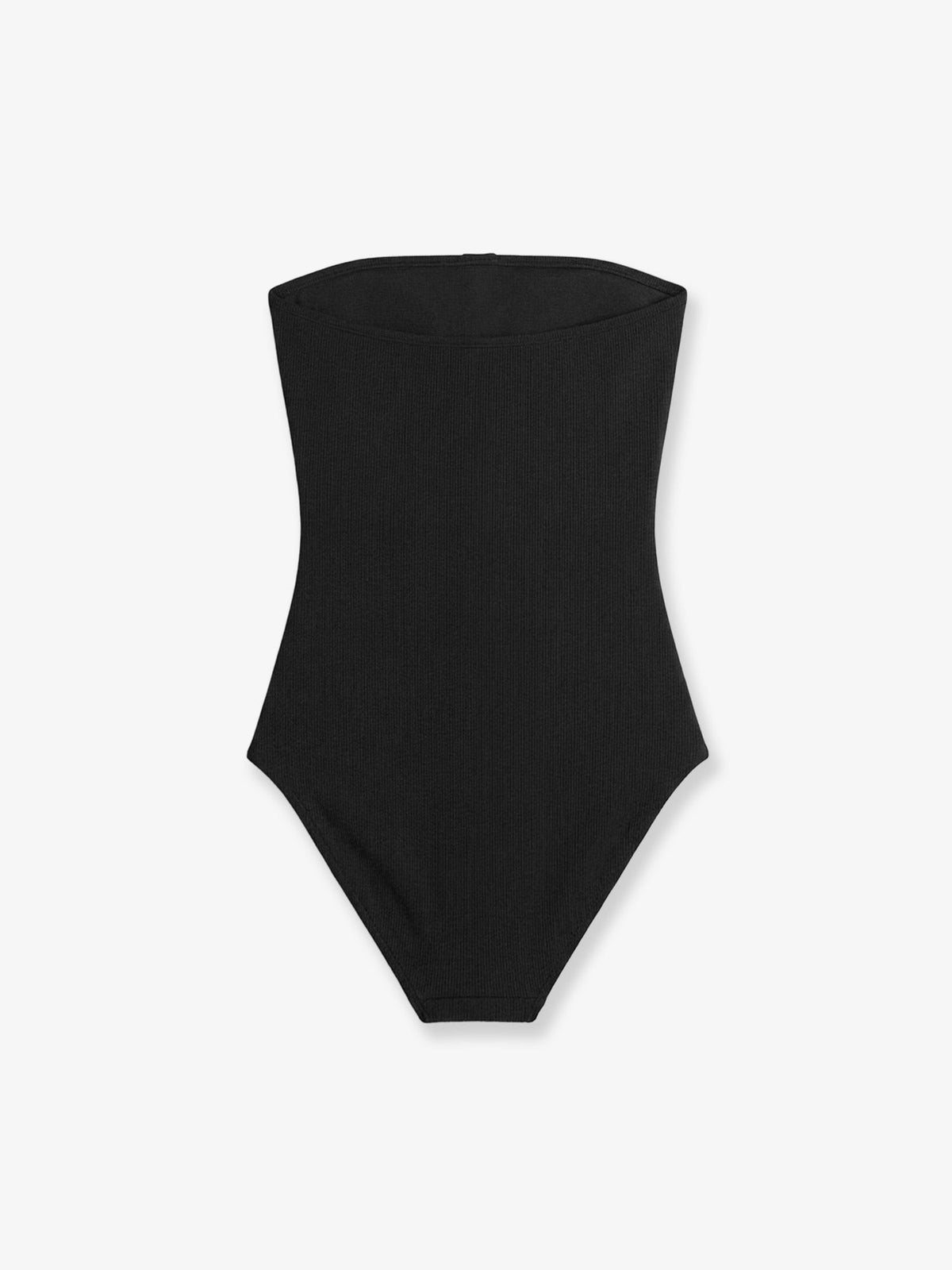 Toteme One-piece swimsuit with ribbed knit - Black