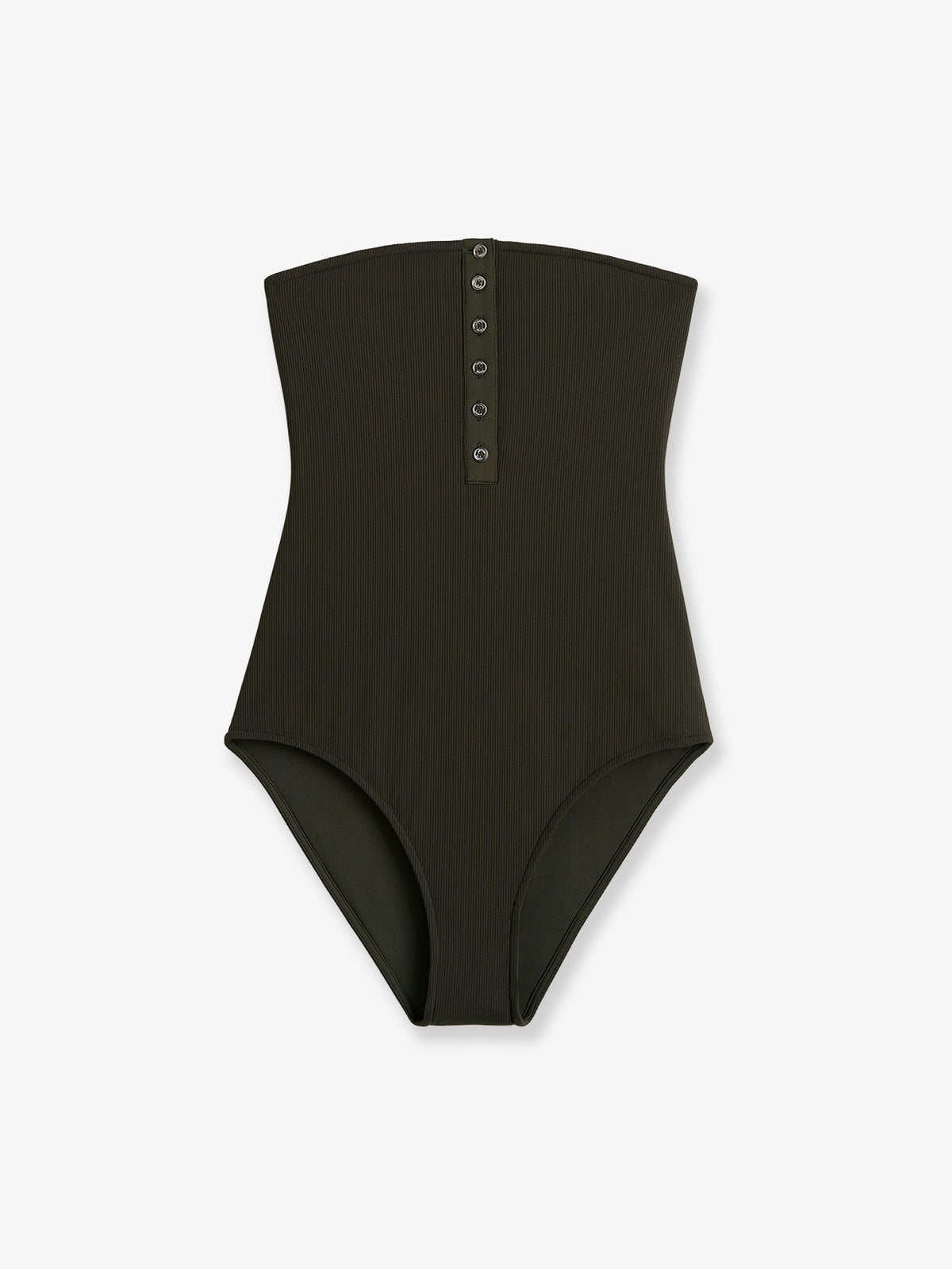 Toteme One-piece swimsuit with ribbed pattern - Dark Green