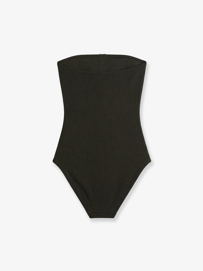 Toteme One-piece swimsuit with ribbed pattern - Dark Green