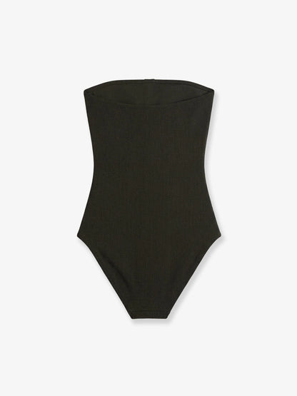 Toteme One Piece Swimsuit With Ribbed Knit