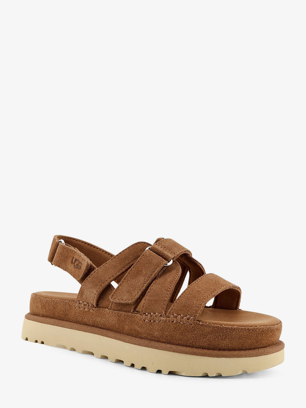 Ugg Goldenstar Gleam sandals in suede - Marrone