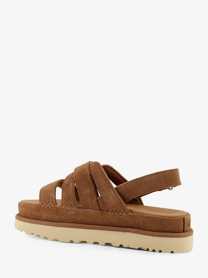 Ugg Goldenstar Gleam sandals in suede - Marrone