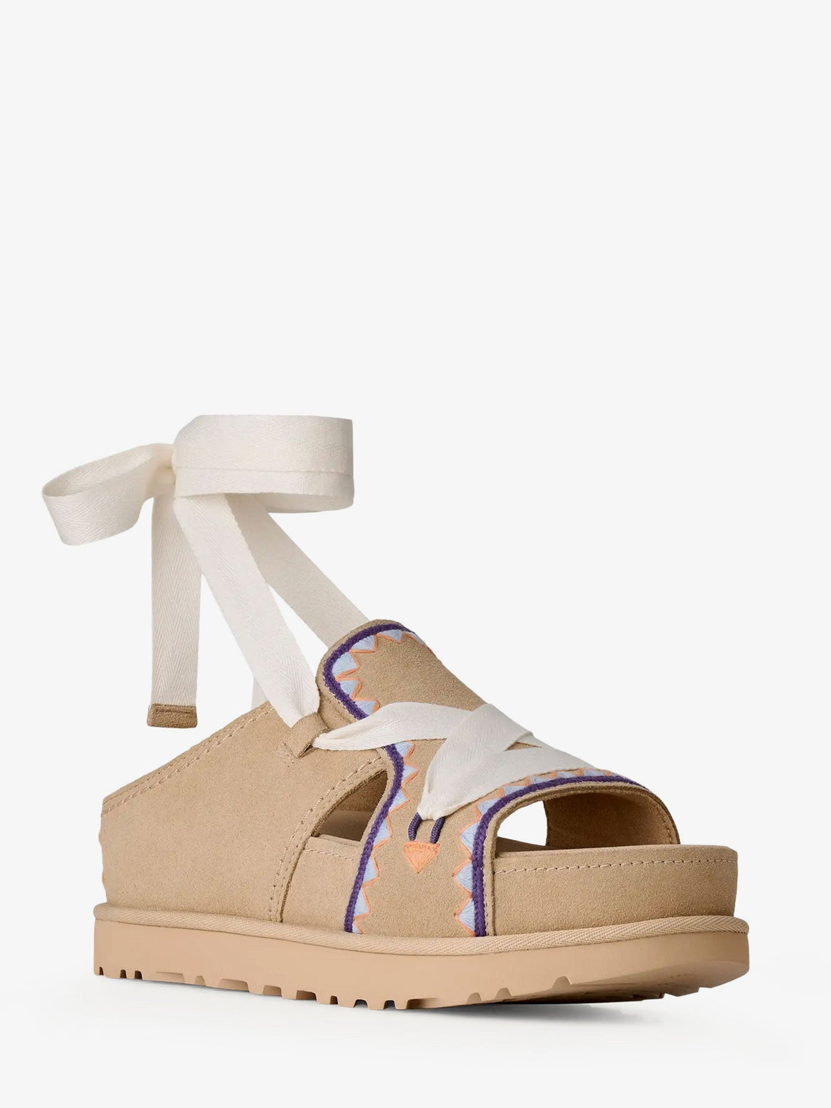 Ugg Goldenstar Hi Artistitch suede sandals - Beige