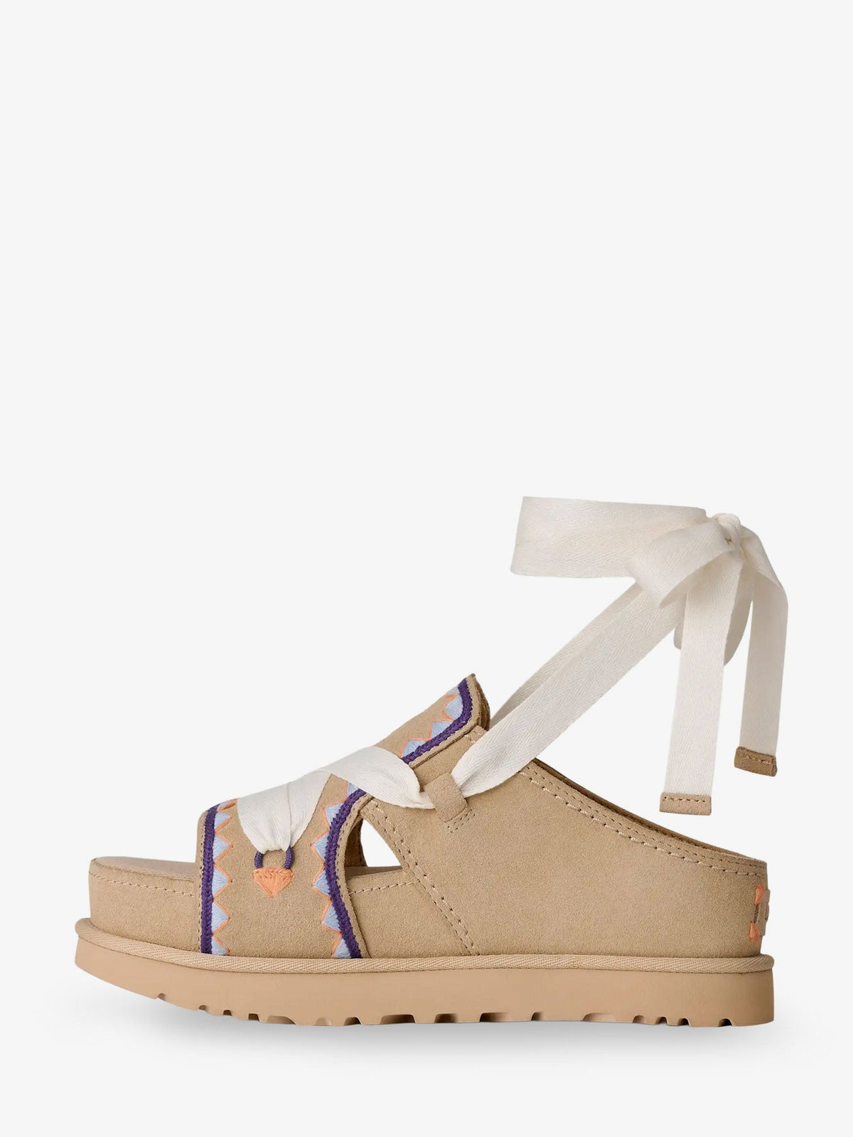 Ugg Goldenstar Hi Artistitch suede sandals - Beige