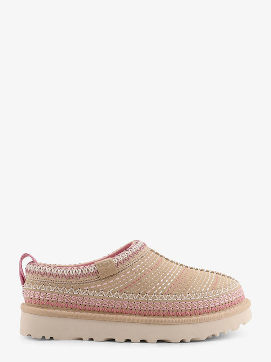Ugg W Tasman Meadow Suede Sandals With Multicolor Stitching