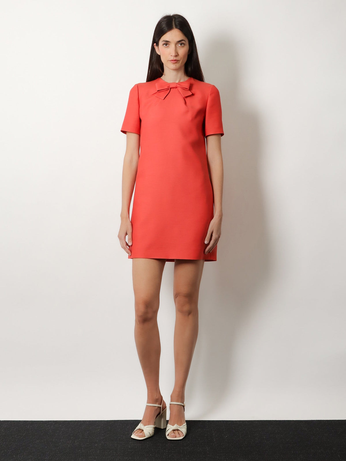 Valentino Wool and silk blend short dress - Geranio