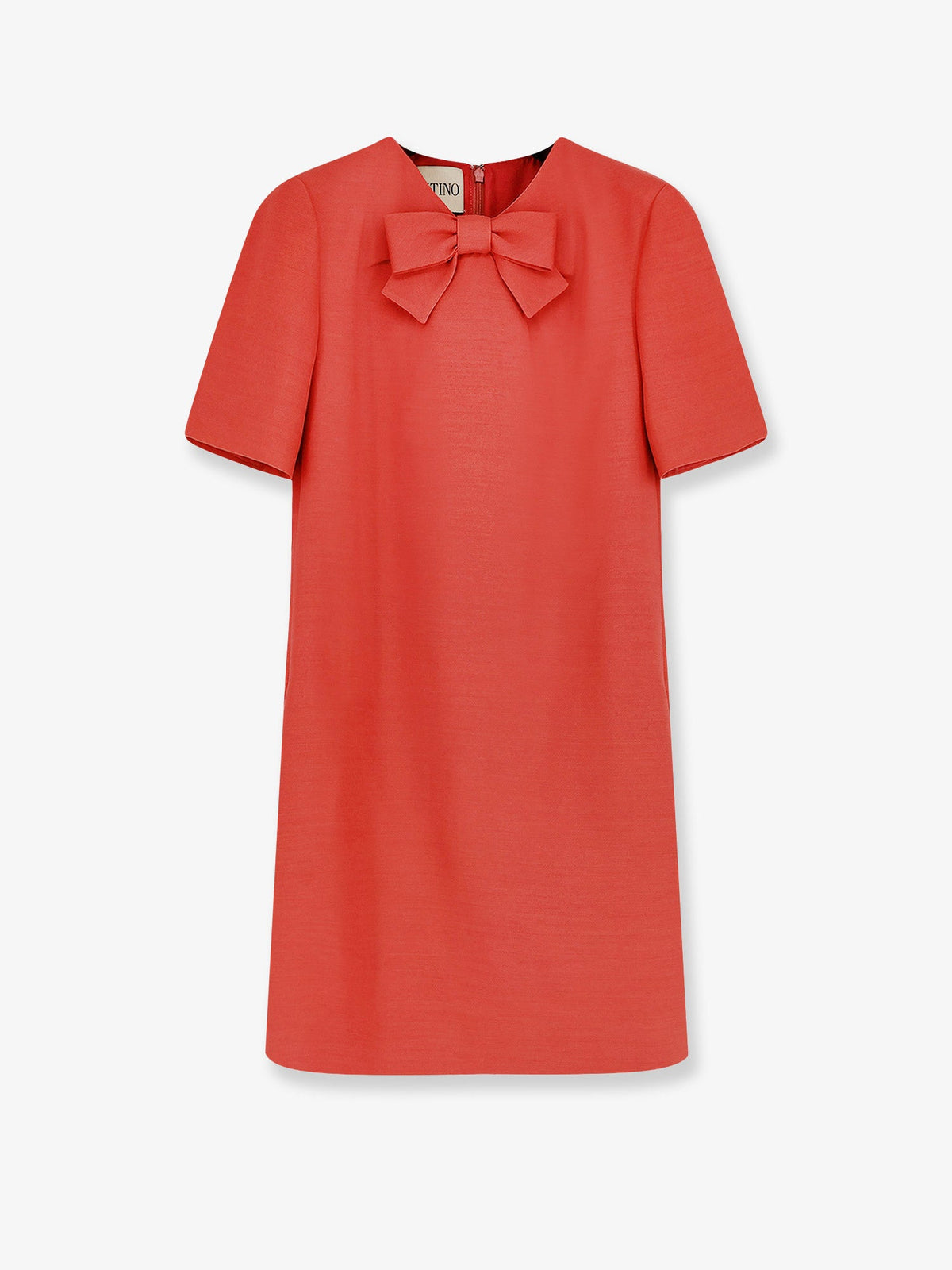 Valentino Wool and silk blend short dress - Geranio