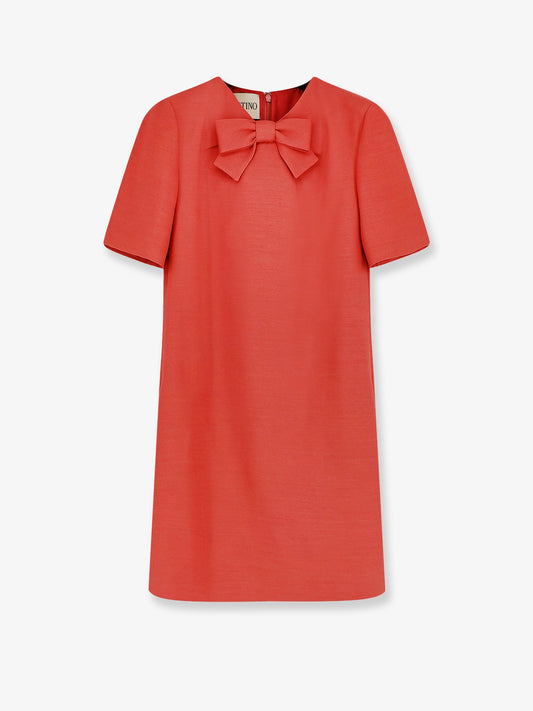 Valentino Wool and silk blend short dress - Geranio