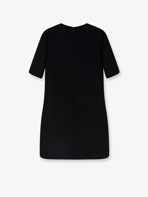 Valentino Virgin wool and silk mini dress - Nero Avorio
