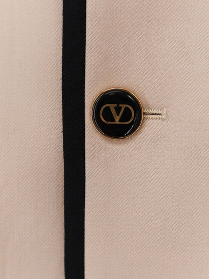 Valentino Single Breasted Virgin Wool Blazer
