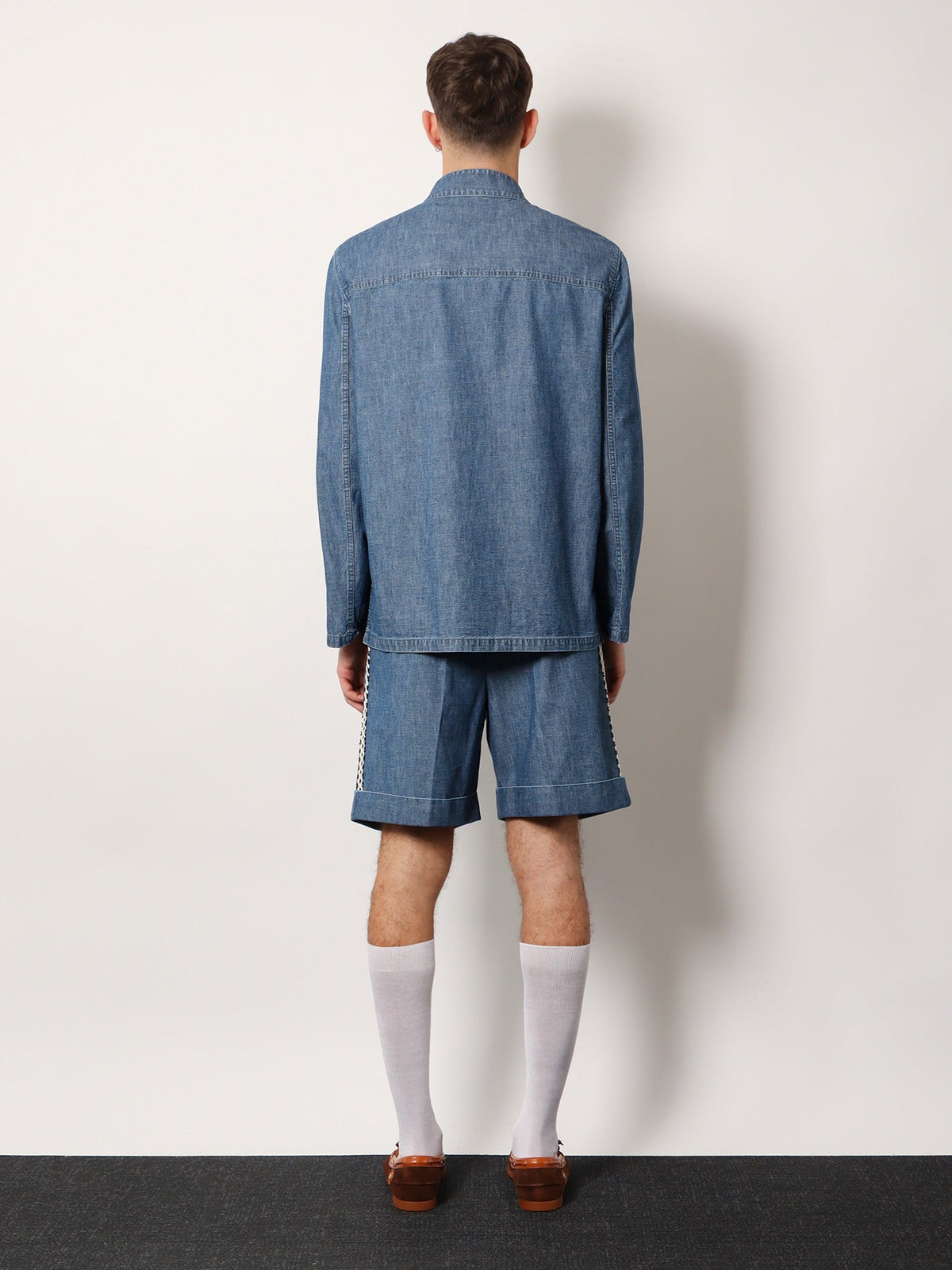 Valentino Valentino Denim Sahariana Jacket - Medium Blue Denim