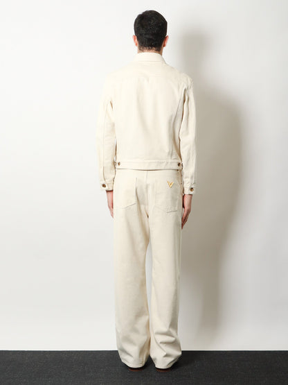 Valentino Five pockets cotton trousers - Avorio
