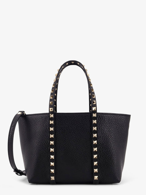 Valentino Valentino Garavani Rockstud leather shopping bag - Black