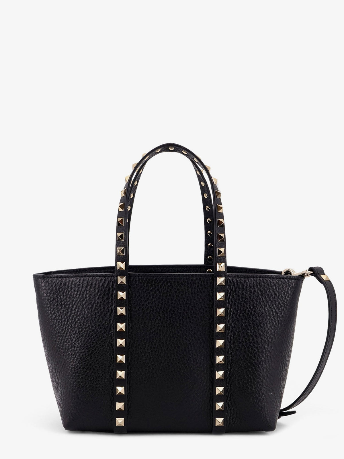 Valentino Valentino Garavani Rockstud leather shopping bag - Black