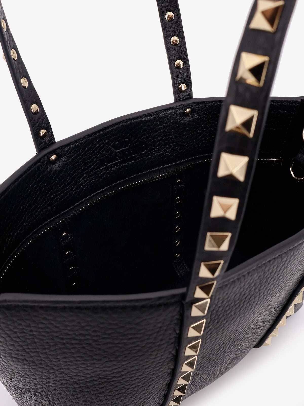 Valentino Valentino Garavani Rockstud leather shopping bag - Black
