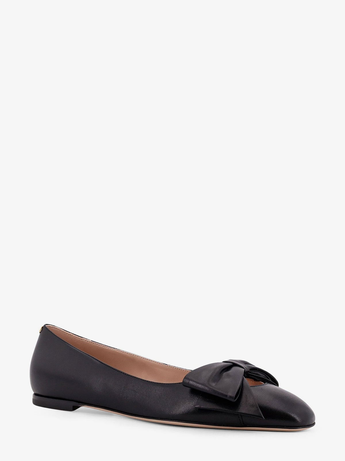 Valentino Garavani Bowow leather ballerinas - Nero