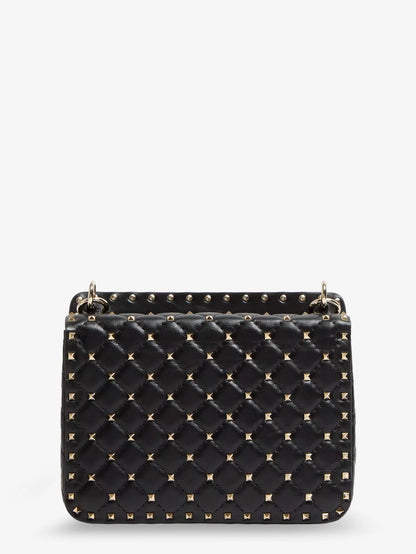 Valentino Garavani Rockstud Spike Leather Crossbody Bag With Iconic All Over Studs