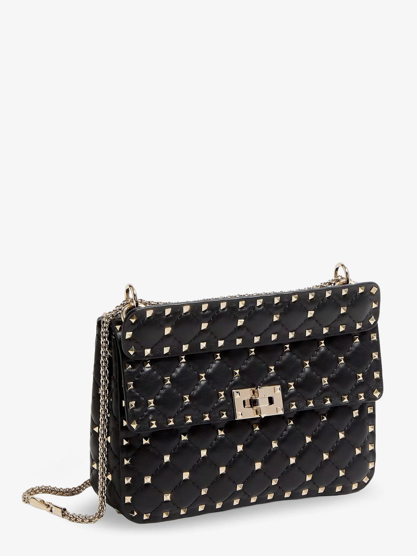 Valentino Garavani Rockstud Spike Leather Crossbody Bag With Iconic All Over Studs