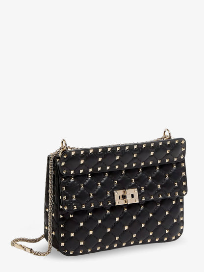 Valentino Garavani Rockstud Spike Leather Crossbody Bag With Iconic All Over Studs