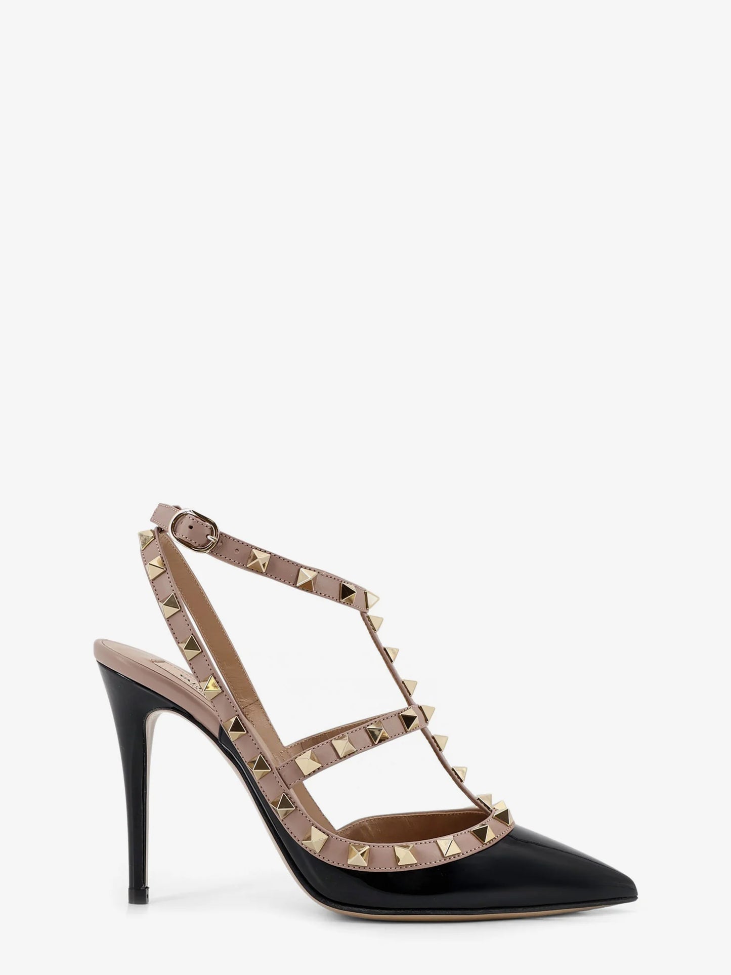 Valentino Garavani Rockstud Patent Leather Pumps With Iconic Studs