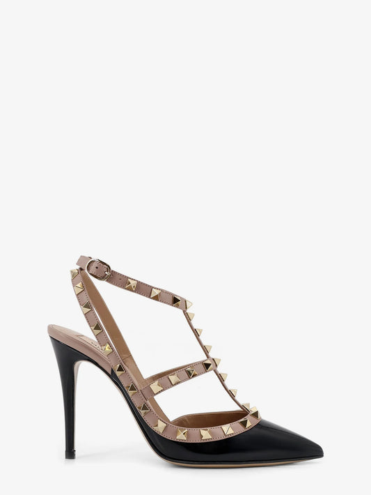 Valentino Garavani Rockstud Patent Leather Pumps With Iconic Studs