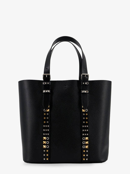 Valentino Garavani Leather shoulder bag with iconic studs - Nero