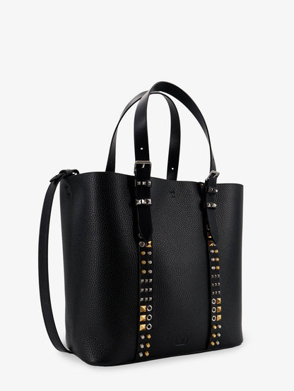 Valentino Garavani Leather shoulder bag with iconic studs - Nero