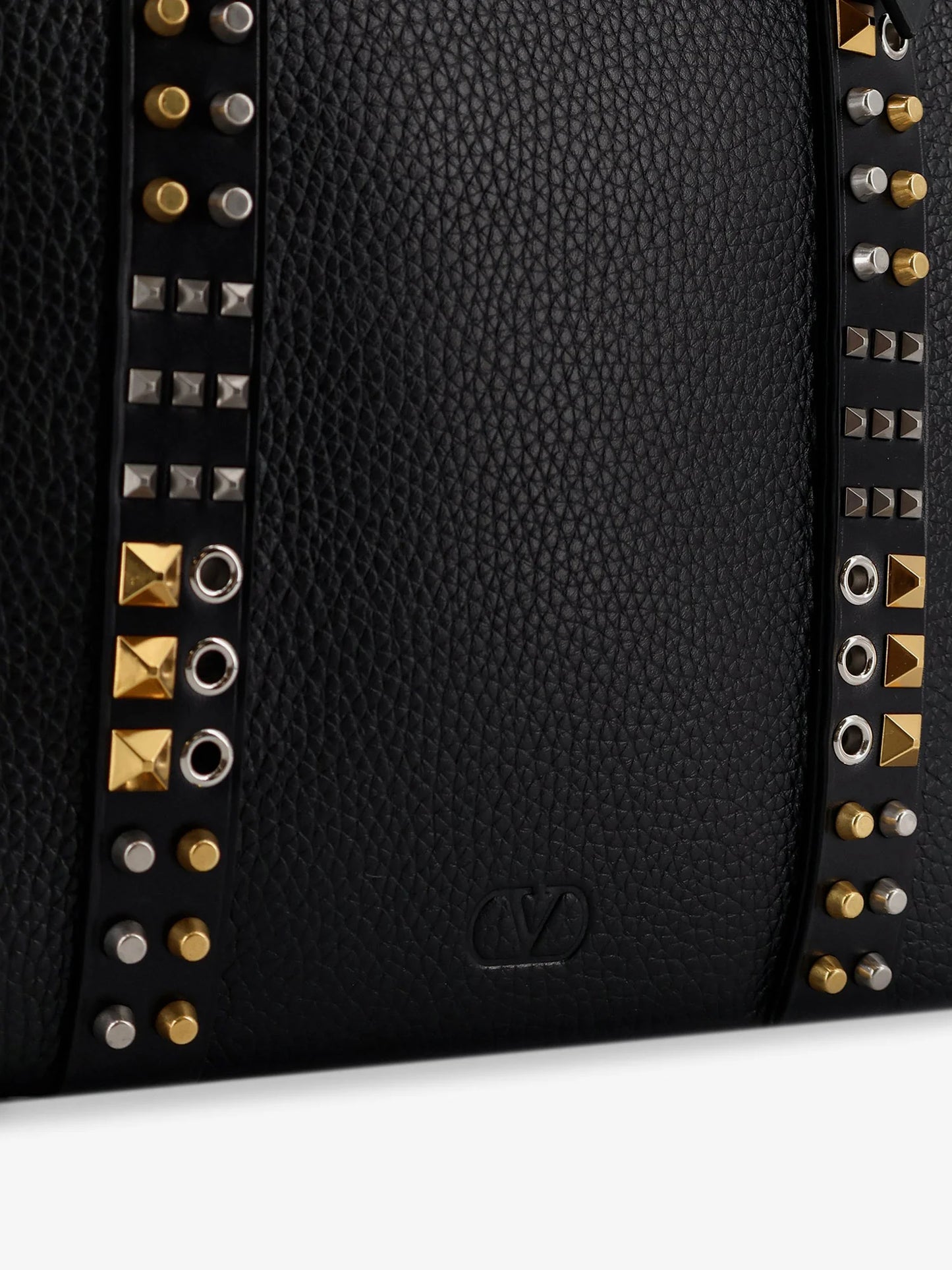 Valentino Garavani Leather Shoulder Bag With Iconic Studs