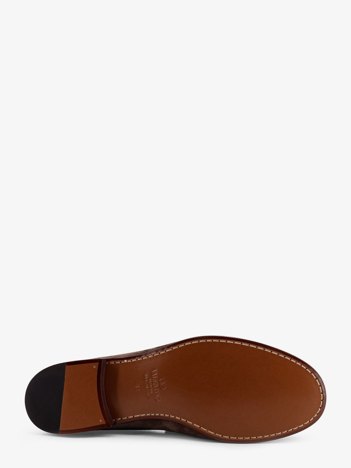 Valentino Garavani Suede Loafers With Metal V Logo Signature