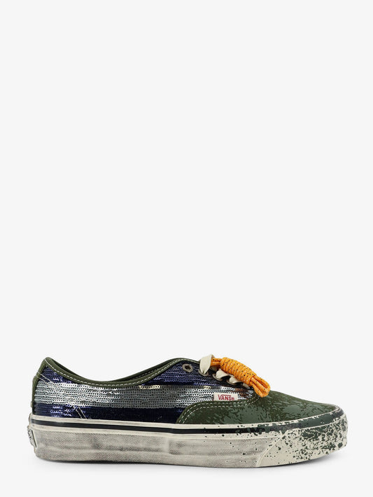 Vans Lx authentic 44 suede sneakers with micro-sequin detail on the side - Green Blue