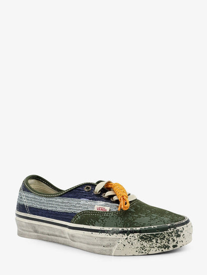 Vans Lx authentic 44 suede sneakers with micro-sequin detail on the side - Green Blue