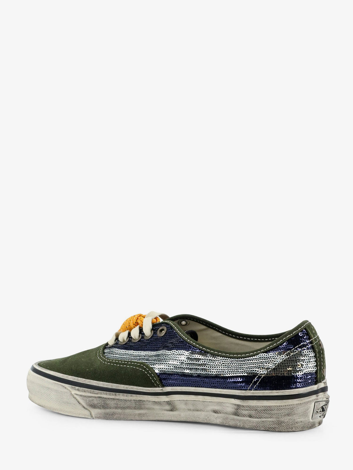 Vans Lx authentic 44 suede sneakers with micro-sequin detail on the side - Green Blue
