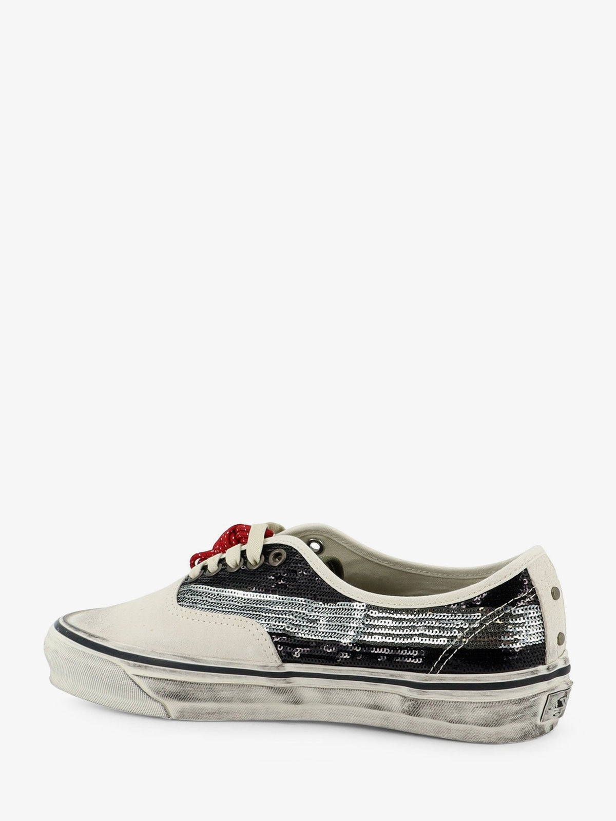 Vans LX authentic 44 suede sneakers with micro-sequin detailing on the side - Black White