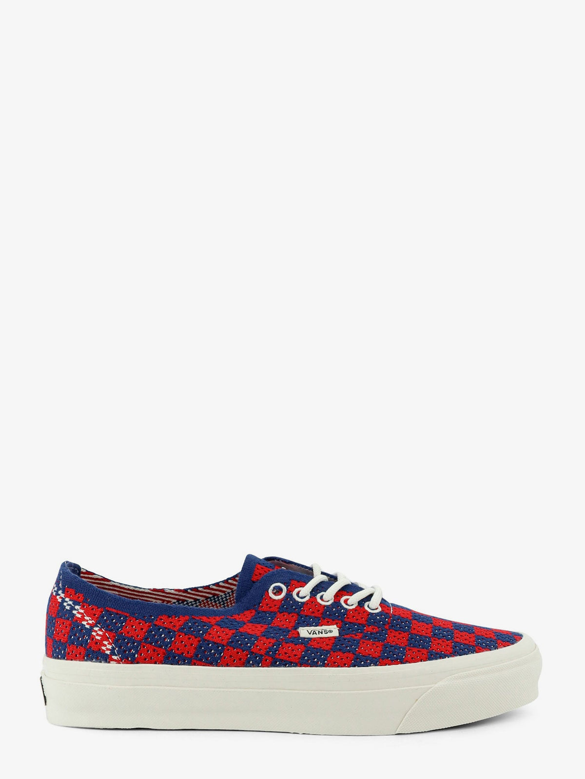 Vans Lx Authentic 44 fabric sneakers with Checkerboard pattern - Red Blue