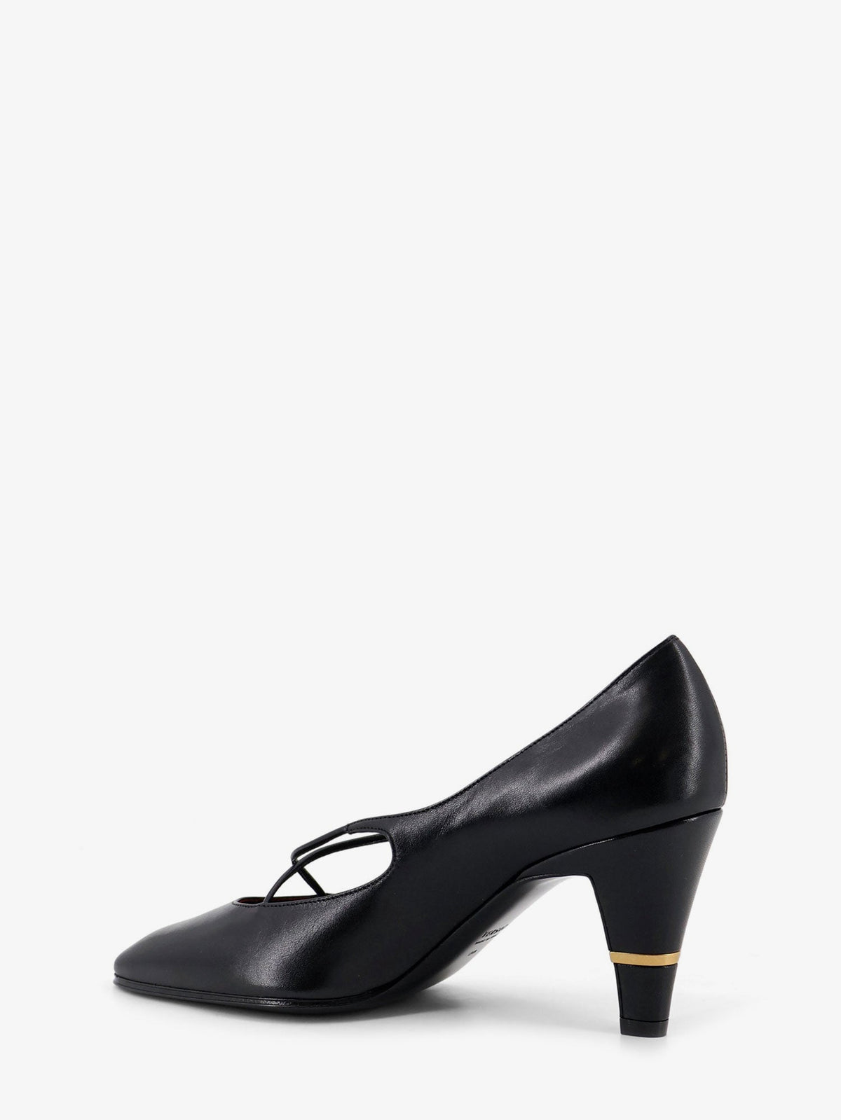 Versace Criss-Cross Medallion leather pumps - Blackgold