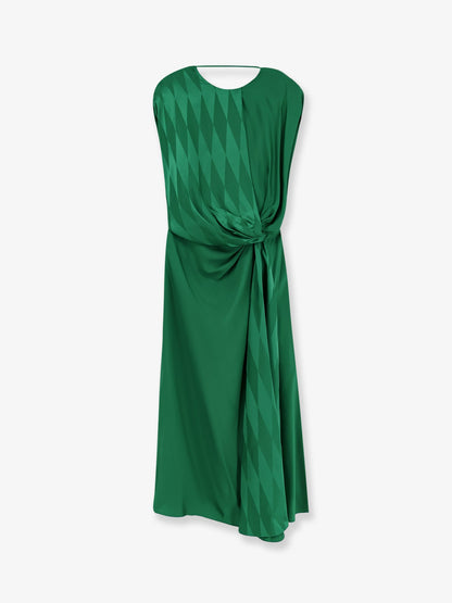 Versace Cocktail viscose and silk dress - Emerald
