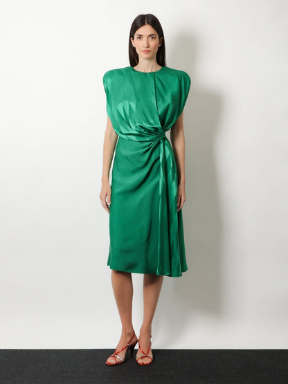 Versace Cocktail viscose and silk dress - Emerald