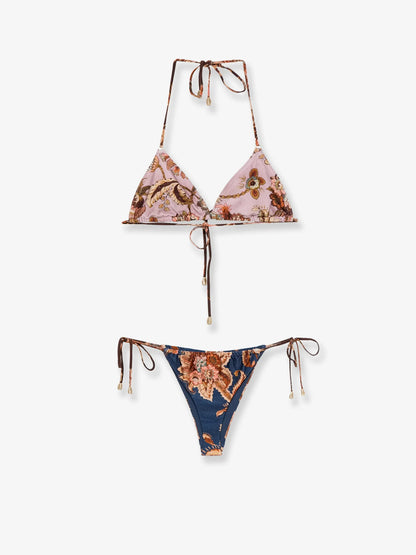ZIMMERMANN - Aster nylon bikini with paisley print