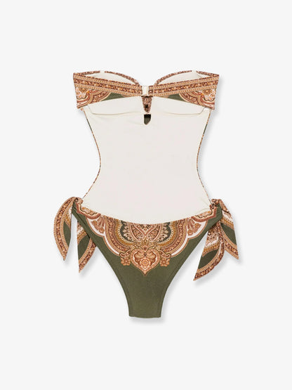 ZIMMERMANN - Mahon nylon one-piece swimsuit with paisley print