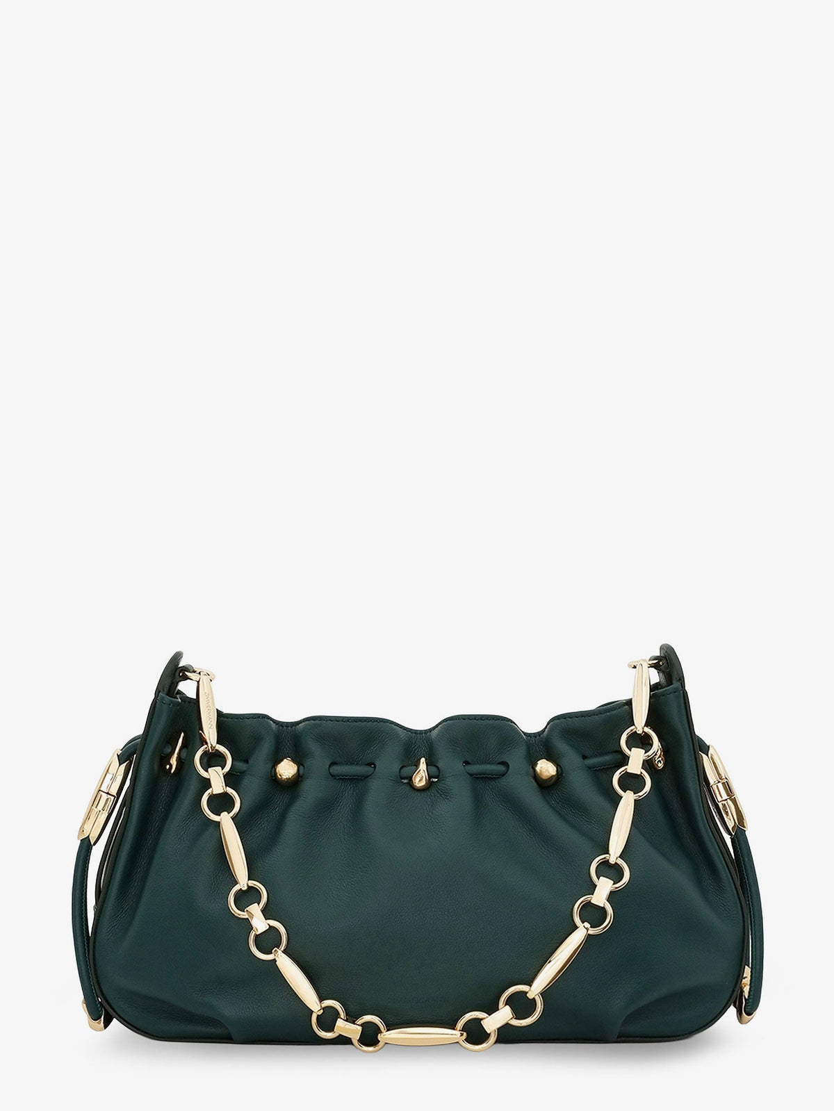 Zimmermann Halcyon leather clutch - Emerald